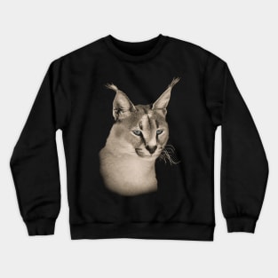 Caracal Wild Cat for Cat Lovers Crewneck Sweatshirt